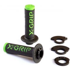 X-Grip, gripy Braaap Grips, GREEN, zelená barva, s adaptérem rychlopalu