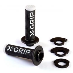 X-Grip, gripy Braaap Grips, bílá barva, s adaptérem rychlopalu
