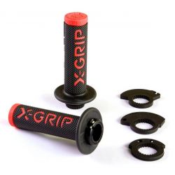 X-Grip, gripy Braaap Grips, červená barva, s adaptérem rychlopalu