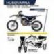 UFO 2022/06 KOMPLET NAKLEJEK (OKLEIN) HUSQVARNA TC 125 '19-'22 STOKES KOLOR CZARNY