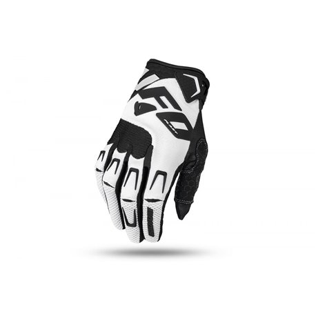 UFO (kolekce 2023), MX rukavice IRIDIUM, barva černá, - bílá, velikost M
