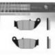 BRENTA KLOCKI HAMULCOWE KH629 SPIEK METALICZNY (ZŁOTE) HONDA CRF 250 L '13-'16 TYŁ