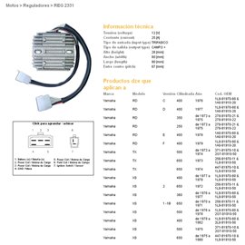 DZE, regulátor napětí, Yamaha XS650 75-81 (447-81970-10-00) (ESR350)