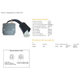 DZE, regulátor napětí, Honda CBF1000 06-10 (SC58) (31600-MFA-D01), MOSFET (50A)