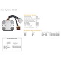 DZE, regulátor napětí, Aprilia RSV/RST 1000 (98-05) MOSFET (50A) 7 kabelů (ESR912)