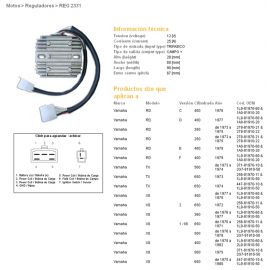 DZE, regulator napětí, Yamaha XS650 75-81 (447-81970-10-00) (ESR350)