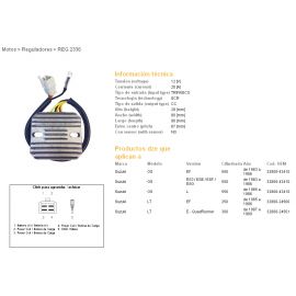 DZE, regulator napětí, Suzuki GSX550 E/ES/EF/L 83-86 (ESR110)