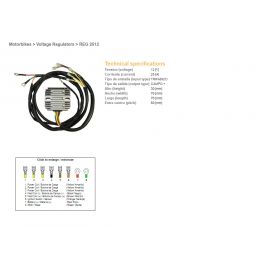 DZE, regulator napětí, BMW R60/75/65/80/90/100, MOTO GUZZI 650/750/850/1000 '75-'95 (12321244409, 12311244063) (ESR450)