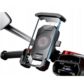 Biketec, držák na telefon s indukční nabíječkou, montáž na řidítka TYP: R15W-PD WIRELESS