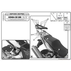 Kappa, nosič centrálního kufru, Honda CB 1300/S (03-09) (bez plotny)