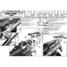 Kappa, nosič centrálního kufru, Honda CB 900 HORNET (02-07) (bez plotny)