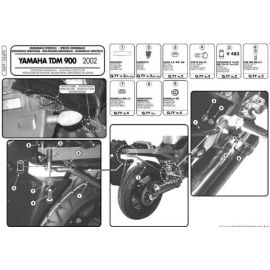 Kappa, nosič centrálního kufru, Yamaha TDM 900 (02-14) (bez plotny)
