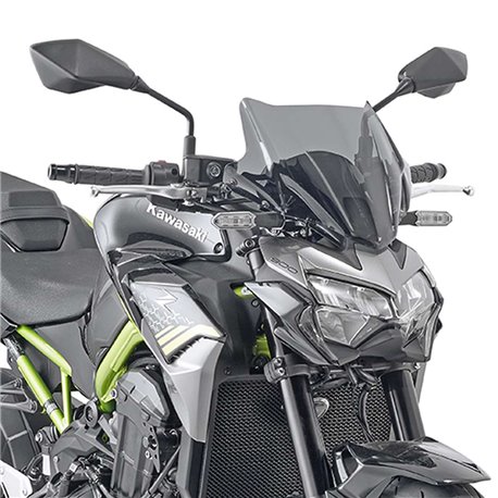 Kappa, plexištít, Honda CB 500F (19-20), Kawasaki Z 900 (20) 28 X 36,5 cm, kouřový - bez držáků