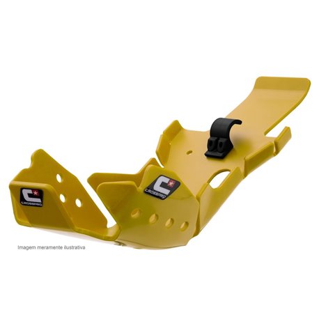 CrossPro, DTC Enduro kryt pod motor a přepákování Pro-Link,  BETA RR 125 '18-'20, žlutá barva