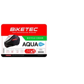 Biketec, Aquatec, voděodolný potah na kolo, barva černá/šedá, velikost S