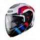 CABERG KASK SZCZĘKOWY FLIP-UP MODEL HORUS X ROAD KOLOR BIAŁY/CZARNY/CZERWONY/NIEBIESKI ROZMIAR S