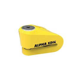Oxford, zámek brzdového kotouče ALPHA XD14, čep 14mm, žlutá barva