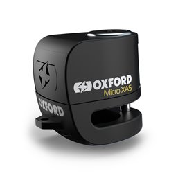Oxford, zámek brzdového kotouče s alarmem ALPHA XA5 černá barva/ORANŽOVÁ FLUO (PIN 5.5mm) (původní kód: LK288)