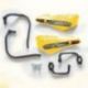 ACCEL OSŁONY RĄK (HANDBARY) Z MOCOWANIEM ALUMINIOWYM STRONG (22+28MM) MOCOWANIE 2 PUNKTOWE (ALU-CZARNY, PLASTIK-ŻÓŁTY)