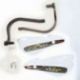 ACCEL OSŁONY RĄK (HANDBARY) Z MOCOWANIEM ALUMINIOWYM ATV (22+28MM) (ALU-CZARNY, PLASTIK-BIAŁY)