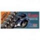 CZ ŁAŃCUCH NAPĘDOWY 530 DZX (114 OGNIW) ACTIVE RING (X-RING) CHROM DO 1200 CCM (43,0 KN) + ZAKUWKA DRĄŻONA