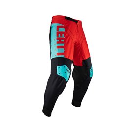 Leatt (kolekce 2023), kalhoty Moto 4.5 PANT FUEL, barva modrá/červená/černá, velikost XL