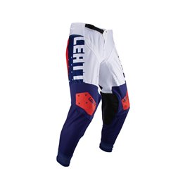 Leatt (kolekce 2023), kalhoty Moto 4.5 PANT ROYAL, barva modrá/bílá/červená, velikost XL