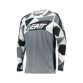 Leatt, dres Moto 4.5 Lite Jersey Camo, barva černá/šedá/bílá, velikost XXL