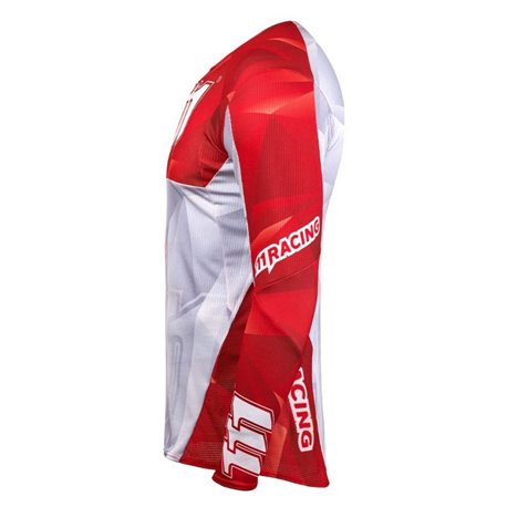 111 Racing, dres Moto 111.1 - SHARP RED, barva bílá/červená, velikost M