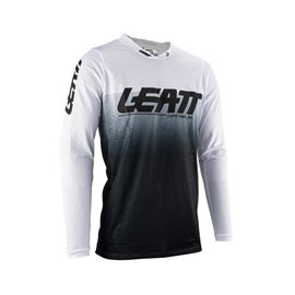 Leatt (kolekce 2023), dres Moto 4.5 X-FLOW JERSEY WHITE, barva bílá/černá, velikost XL