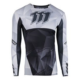 111 Racing, dres Moto 111.1 - RAZOR BLACK barva šedá/černá, velikost XXL