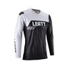 Leatt (kolekce 2023), dres Moto 5.5 ULTRAWELD JERSEY GRAPHITE, barva bílá/černá, velikost M