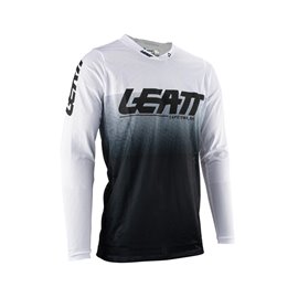 Leatt (kolekce 2023), dres Moto 4.5 X-FLOW JERSEY WHITE, barva bílá/černá, velikost S