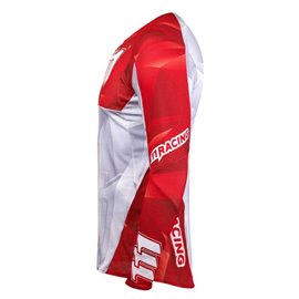 111 Racing, dres Moto 111.1 - SHARP RED, barva bílá/červená, velikost XXXL
