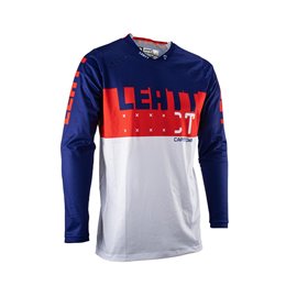 Leatt (kolekce 2023), dres Moto 4.5 LITE JERSEY ROYAL, barva modrá/červená/bílá, velikost M