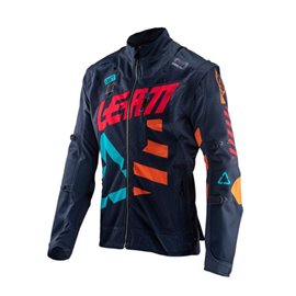 Leatt, enduro bunda GPX 4.5 Enduro X-Flow Jacket, barva granátová/oranžová, velikost XL