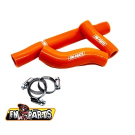 FM-Parts, silikonové hadice chladiče, KTM/Husqvarna/GAS-GAS '20-'22, oranžová barva