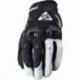 FIVE GLOVES RĘKAWICE SKÓRZANO-TEKSTYLNE STUNT EVO KOLOR CZARNY/BIAŁY ROZMIAR 12 (XXL)