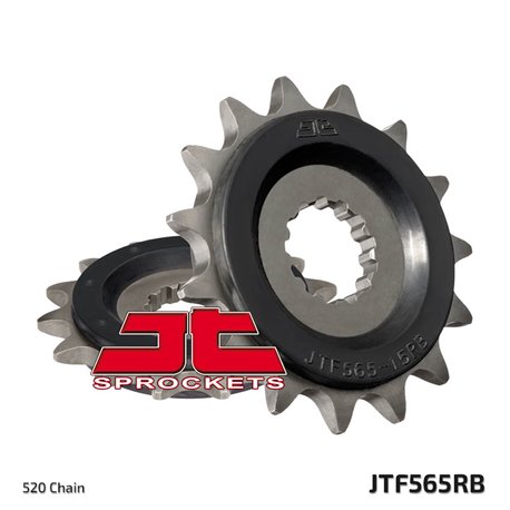 JT, přední řetězové kolečko, 565 16, s gumovou výplní, Suzuki GS500E '89-'93 (JTF565.16RB)* (řetěz 520)