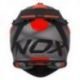 NOX KASK CROSS / OFFROAD N633 FUSION KOLOR CZARNY MAT/CZERWONY ROZMIAR XL (ZAPIĘCIE MIKROMETRYCZNE)