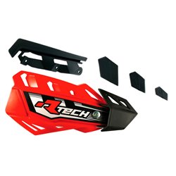 Racetech, náhradní plasty pro kryty páček FLX / ALU / ATV červená barva