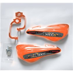 Accel, kryty páček s hliníkovým držákam MX (22+28mm) (výztuha-oranžová, plast-oranžový)