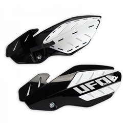 UFO, chrániče páček, FLAME Yamaha YZ 125/250 '14-'17 barva černá/bílá (s montážní sadou) 