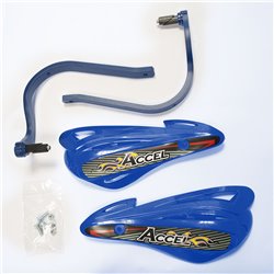 Accel, kryty páček s držákem ATV (22+28mm) (výztuha-modrá, plast-modrý)
