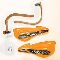 Accel, kryty páček s držákem ATV (22+28mm) (výztuha-oranžová, plast-oranžový)