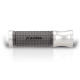 ARIETE MANETKI ROAD ALU-RUB SYSTEM LOCK-ON (125 MM) Z OTWOREM KOLOR SREBRNY