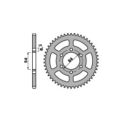 ProX, těsnění víka alternátoru, Honda CR 80 '85-'02, CR 85 '03-'07 (OEM: 11342-GC4-710)