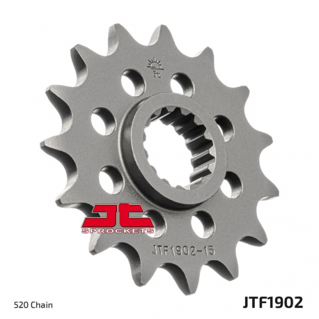 JT ZĘBATKA PRZEDNIA 1252 17 Z GUMĄ KTM LC4 400/600/620/640/690 (JTF1902.17RB)* (ŁAŃC. 520)