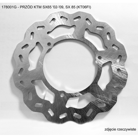 GROSSKOPF TARCZA HAMULCOWA PRZÓD KTM SX65 '02-'09, SX 85 (KT06FI)