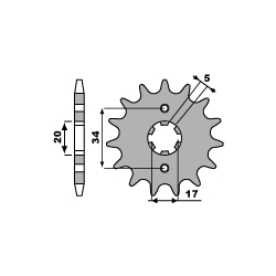 Winderosa (Vertex), sada těsnění, KTM EXC 450 09-11, EXC 530 09-11, EXC-R 450 08, EXC-R 530 08, XCR-W 450 08 (se sadou gufer mot